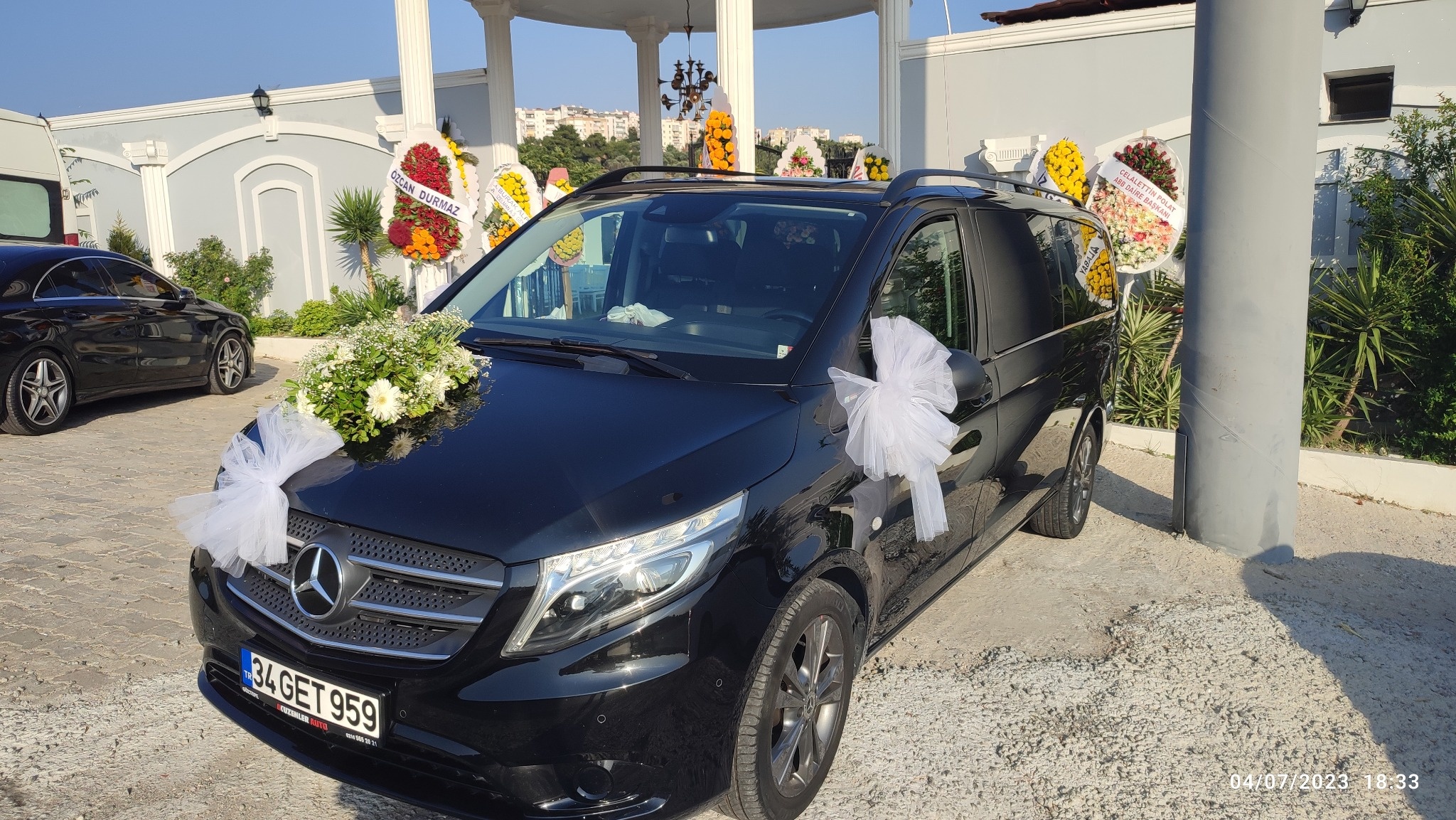 Süslenmiş Mercedes Vito gelin arabası İzmir