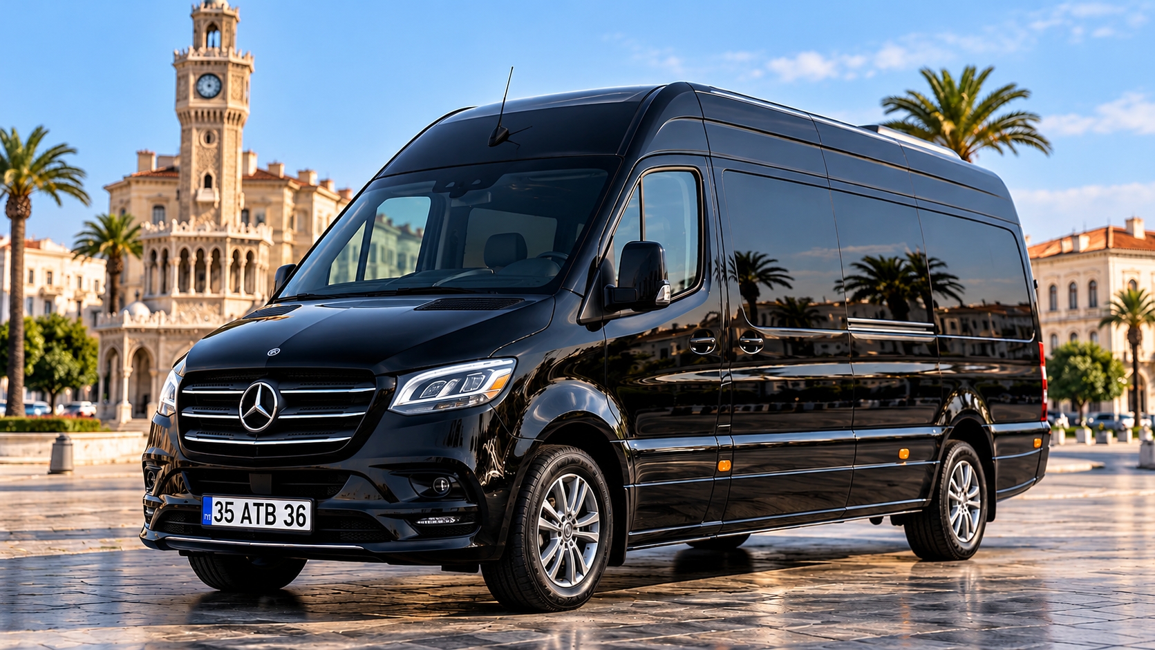 Mercedes VIP Sprinter düğün ve davetli transferi İzmir